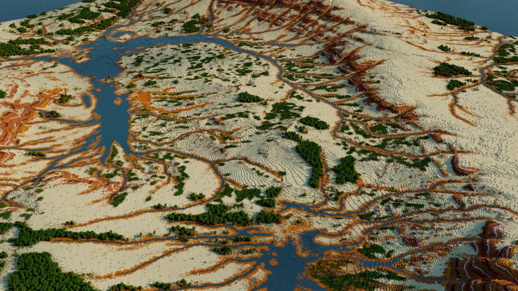 Minecraft Desert Map - Mesotan - by McMeddon